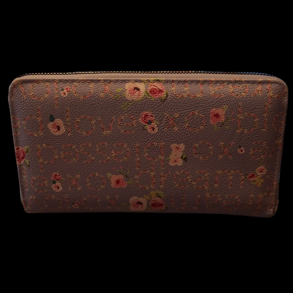 Betsey Johnson Blue Floral Wristlet